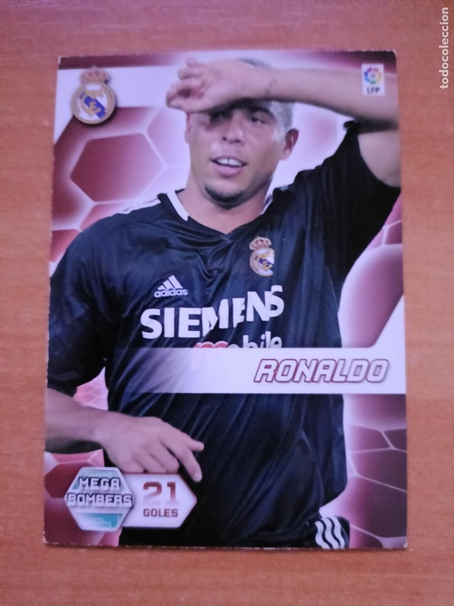 Coleccionismo cromos antiguos: ronaldo, mega bombers real madrid - Foto 1