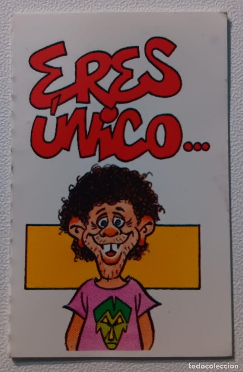 Coleccionismo Cromos antiguos: cromo serie movi cards eres unico promocion bollycao panrico