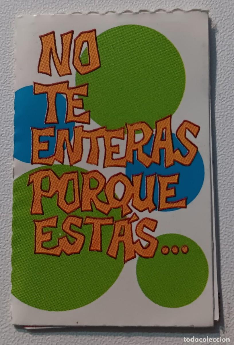 Coleccionismo Cromos antiguos: cromo serie movi cards no te enteras porque estas promocion bollycao panrico
