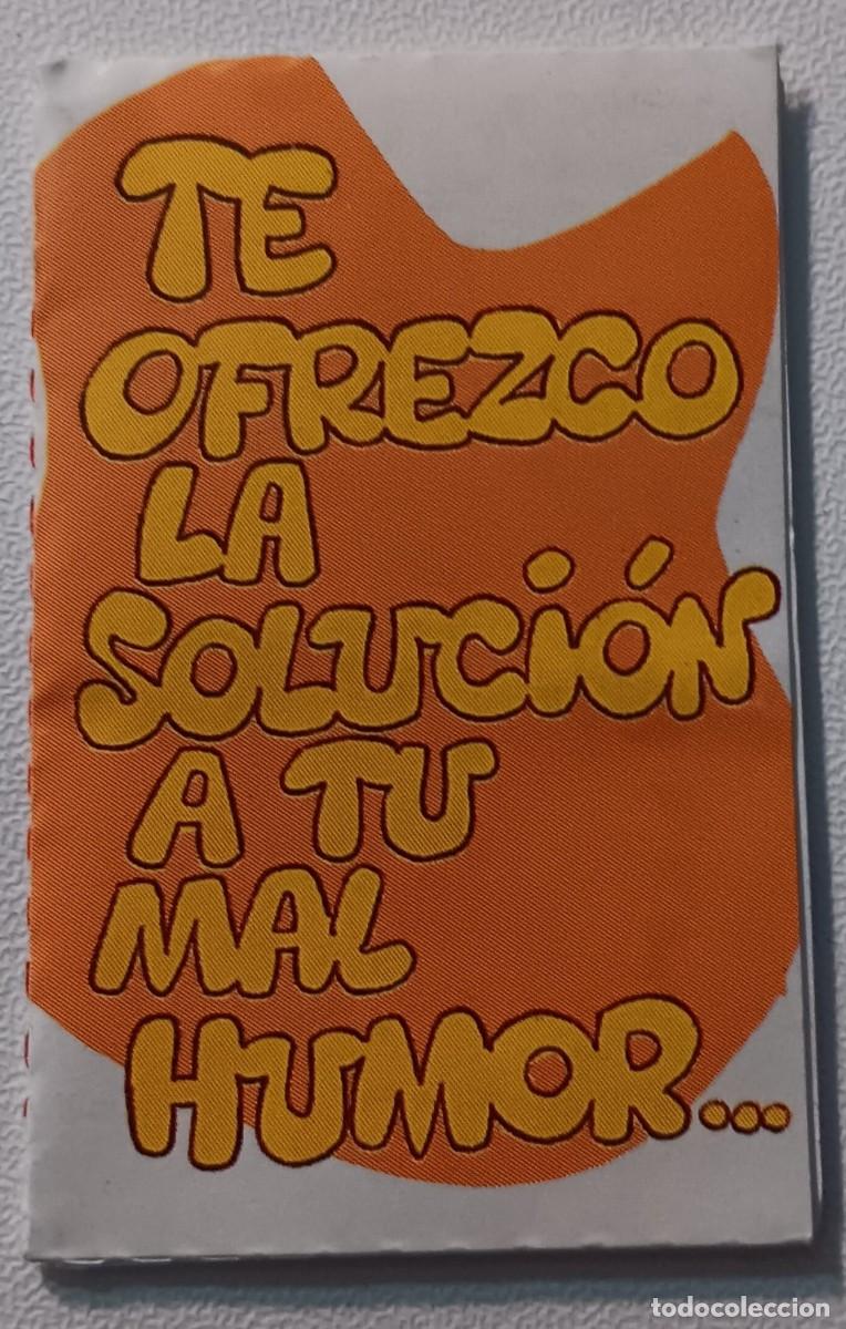 Coleccionismo Cromos antiguos: cromo serie movi cards te ofrezco la solucion a tu mal humor promocion bollycao panrico