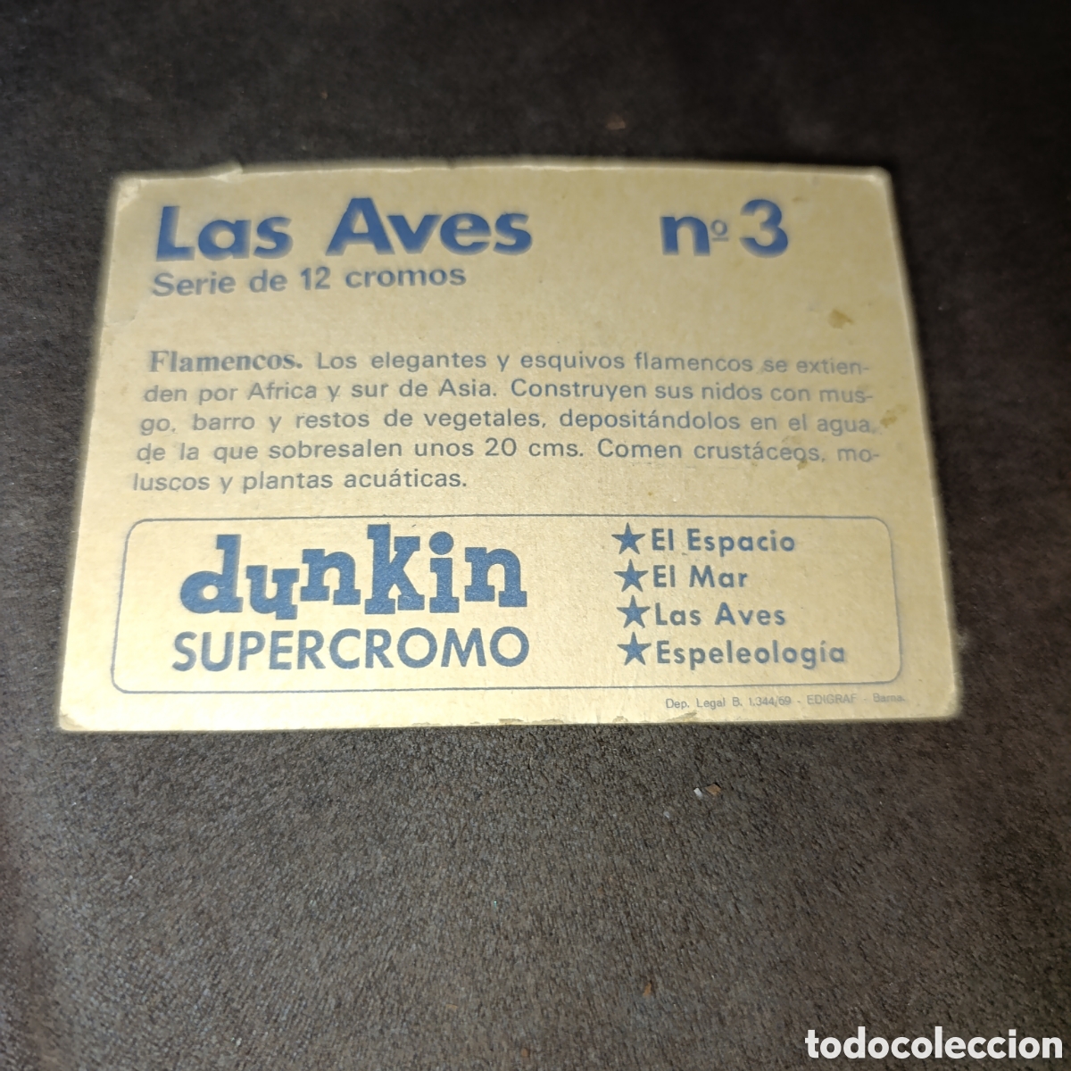 Coleccionismo cromos antiguos: Dunkin Super Cromo,N&deg;3,LAS AVES. - Foto 2