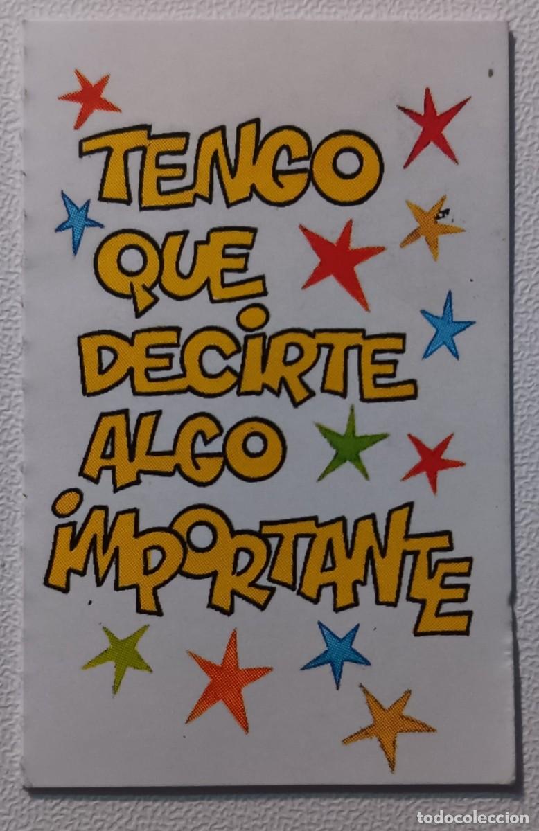 Coleccionismo Cromos antiguos: cromo serie movi cards tengo que decirte algo importante promocion bollycao panrico