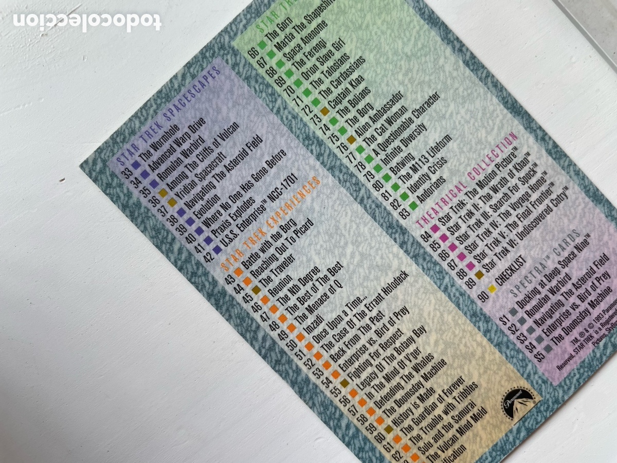 Coleccionismo cromos antiguos: STAR TREK CROMOS MASTER SERIES 1 Y 2 COMPLETOS - Foto 4