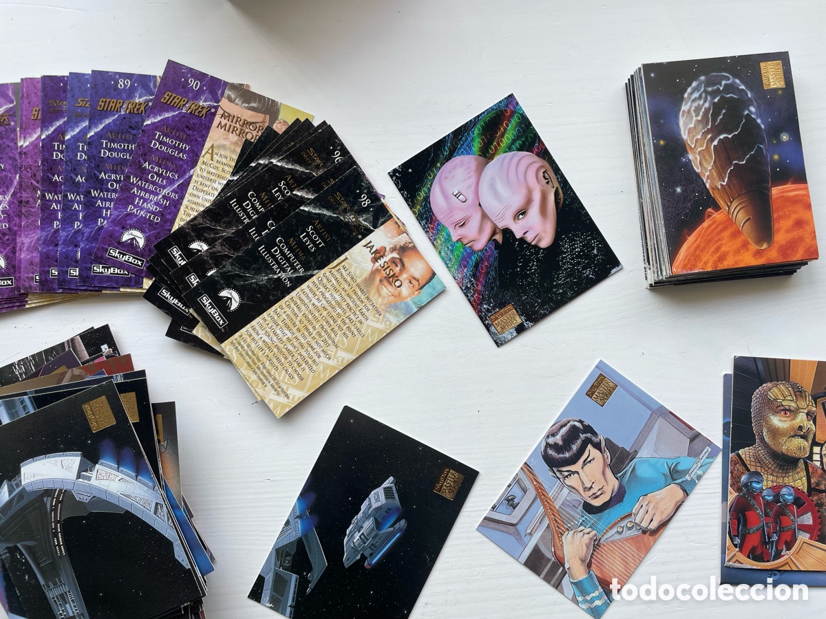 Coleccionismo cromos antiguos: STAR TREK CROMOS MASTER SERIES 1 Y 2 COMPLETOS - Foto 9