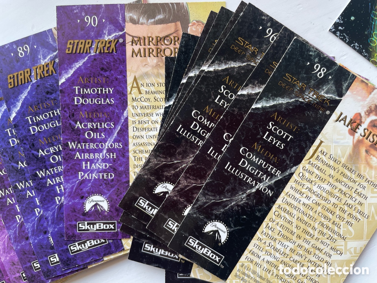 Coleccionismo cromos antiguos: STAR TREK CROMOS MASTER SERIES 1 Y 2 COMPLETOS - Foto 10
