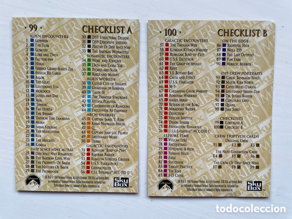 Coleccionismo cromos antiguos: STAR TREK CROMOS MASTER SERIES 1 Y 2 COMPLETOS - Foto 11