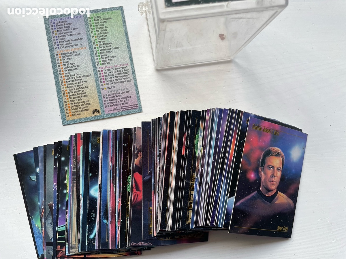 Coleccionismo cromos antiguos: STAR TREK CROMOS MASTER SERIES 1 Y 2 COMPLETOS - Foto 1