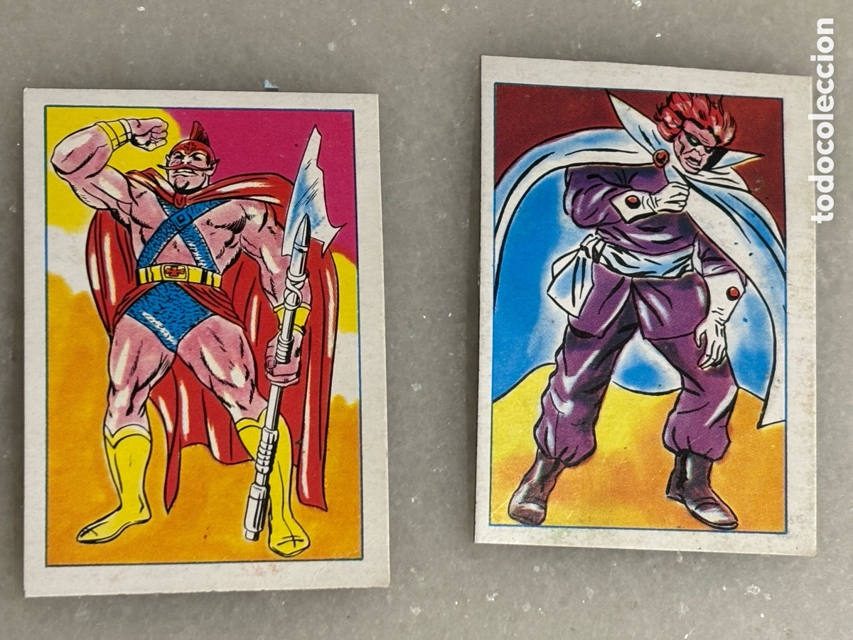 Coleccionismo cromos antiguos: Lote privado, dos cromos superh&eacute;roes - Foto 1