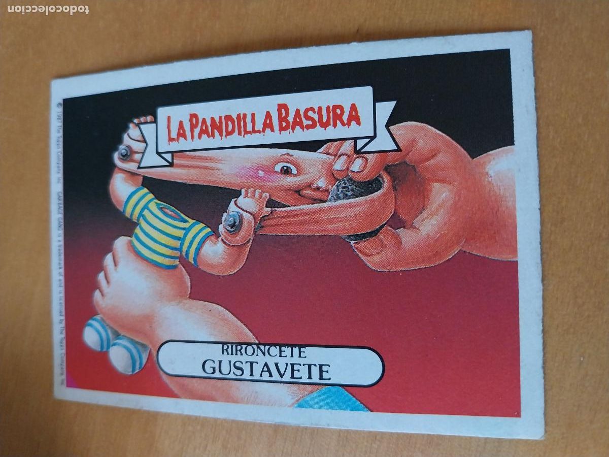 Coleccionismo cromos antiguos: PANDILLA BASURA GUSTAVETE RIRONCETE 7 ED MERCHANTE A&Ntilde;OS 80 CROMO CARTON RECUPERADO