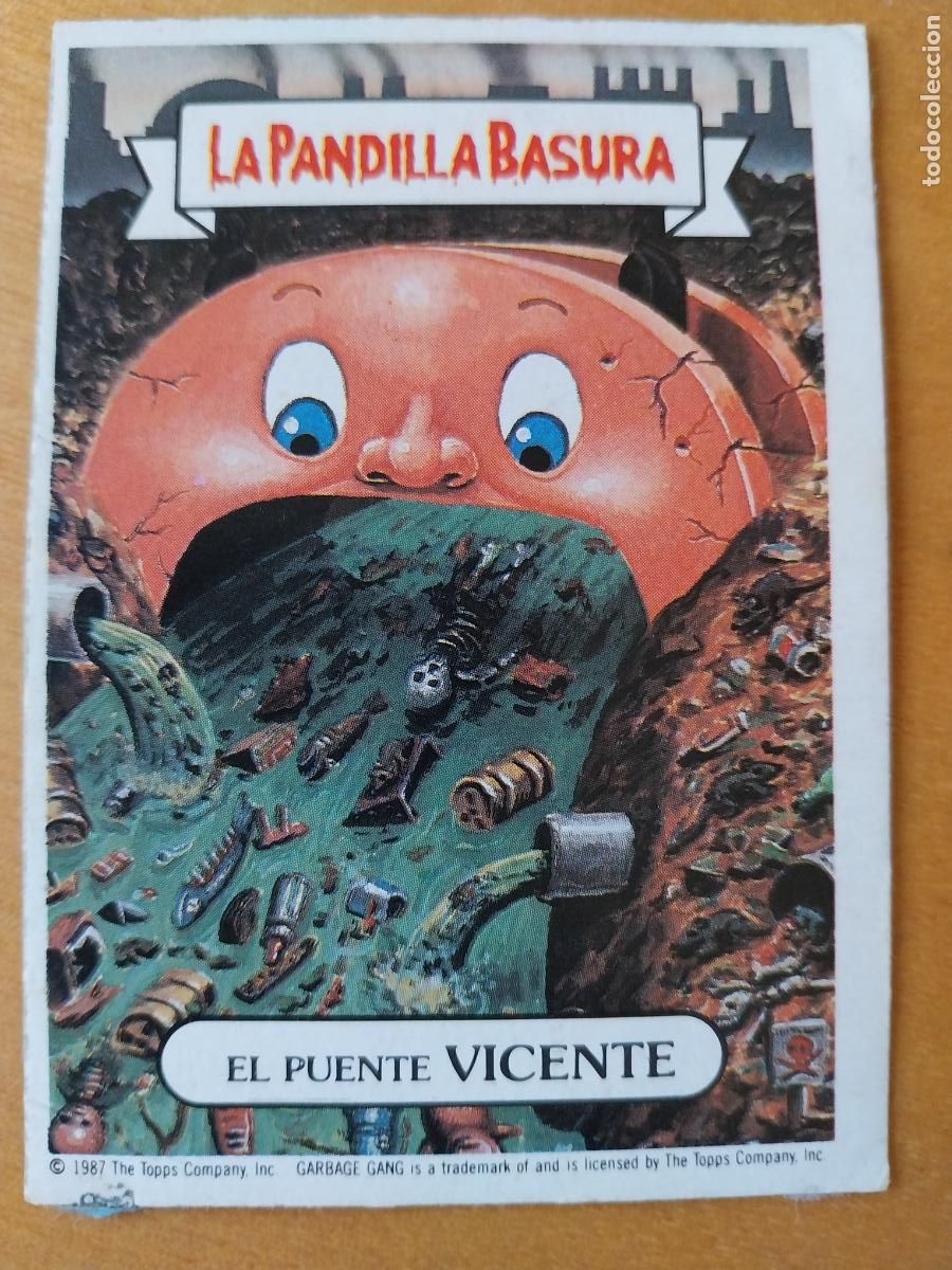 Coleccionismo cromos antiguos: PANDILLA BASURA PUENTE VICENTE 12 ED MERCHANTE A&Ntilde;OS 80 CROMO CARTON RECUPERADO