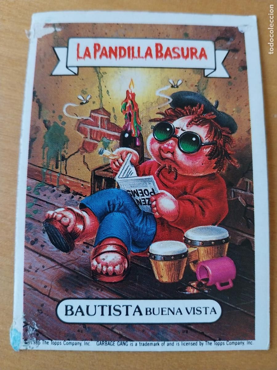 Coleccionismo cromos antiguos: PANDILLA BASURA BAUTISTA BUENAVISTA 15 ED MERCHANTE A&Ntilde;OS 80 CROMO CARTON RECUPERADO