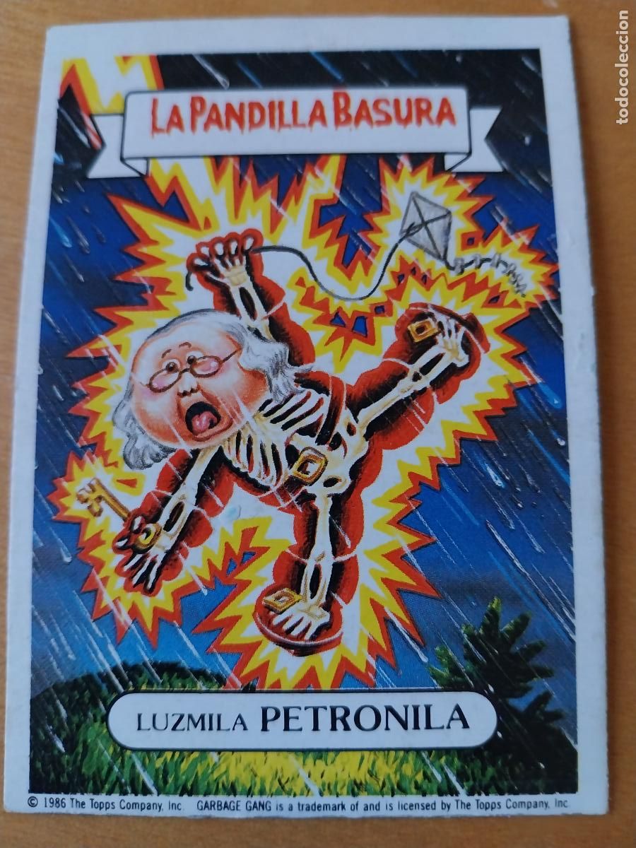 Coleccionismo cromos antiguos: PANDILLA BASURA LUZMILA PETRONILA 16 ED MERCHANTE A&Ntilde;OS 80 CROMO CARTON RECUPERADO