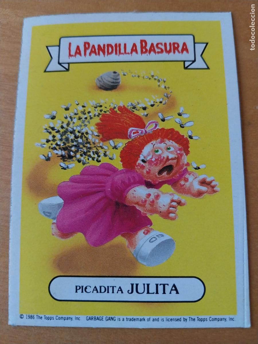 Coleccionismo cromos antiguos: PANDILLA BASURA JULITA PICADITA 29 ED MERCHANTE A&Ntilde;OS 80 CROMO CARTON RECUPERADO