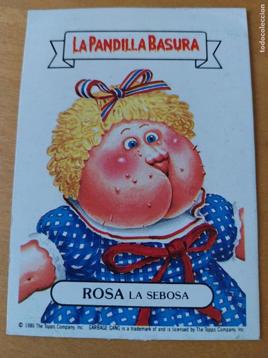 Coleccionismo cromos antiguos: PANDILLA BASURA ROSA SEBOSA 31 ED MERCHANTE A&Ntilde;OS 80 CROMO CARTON RECUPERADO