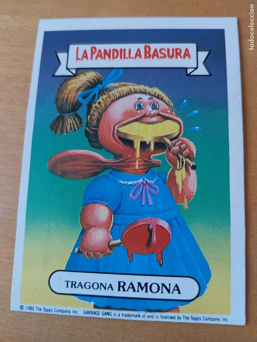 Coleccionismo cromos antiguos: PANDILLA BASURA RAMONA TRAGONA 44 ED MERCHANTE A&Ntilde;OS 80 CROMO CARTON RECUPERADO