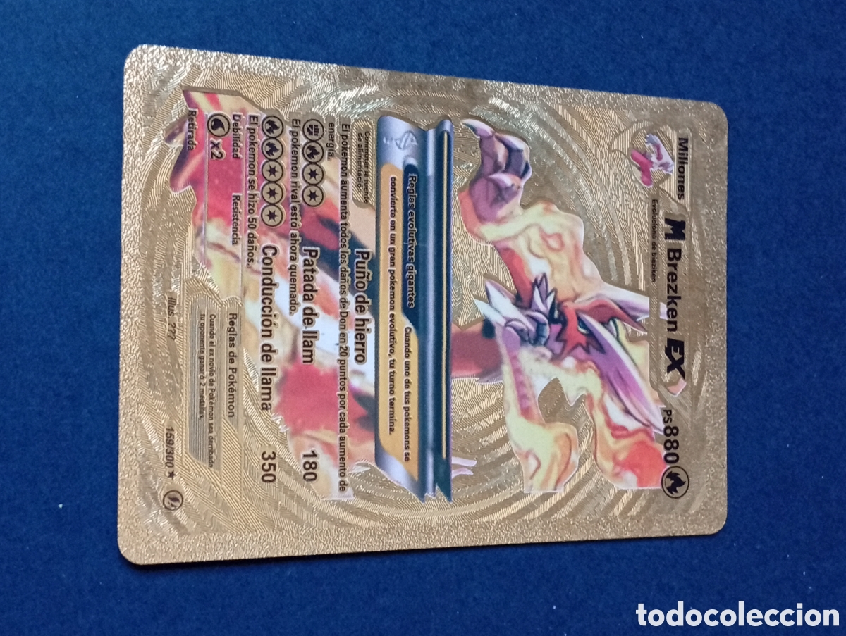 Coleccionismo cromos antiguos: Carta dorada Pokemon - Foto 1