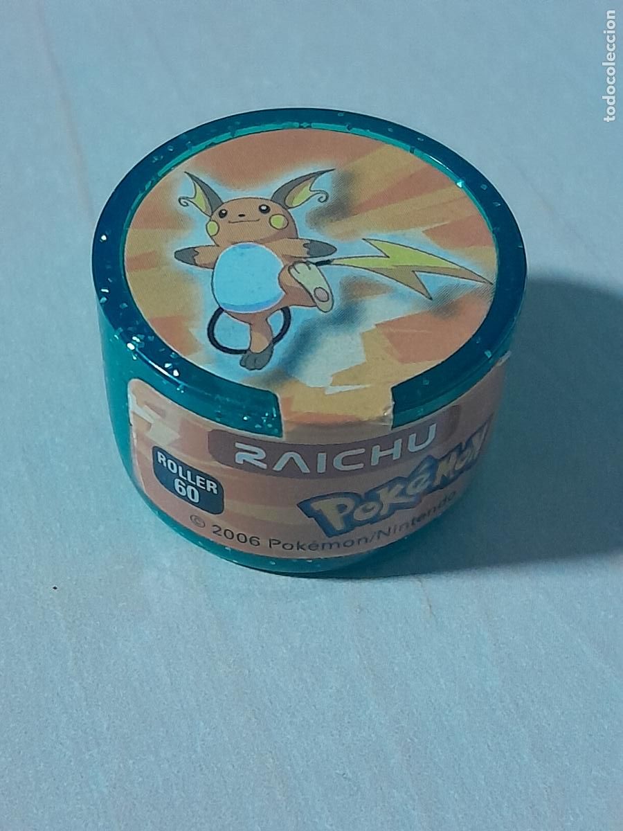 Coleccionismo cromos antiguos: ROLLER 60 RAICHU - POKEMON ROLLERS - NINTENDO 2006 - Foto 1