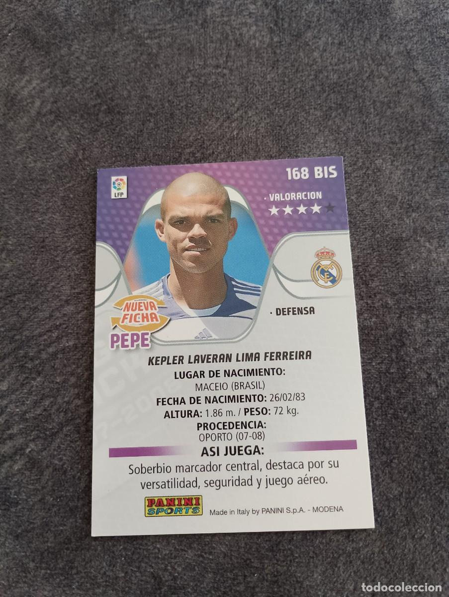 Coleccionismo cromos antiguos: PEPE MEGA CRACKS 07-08 - Foto 2