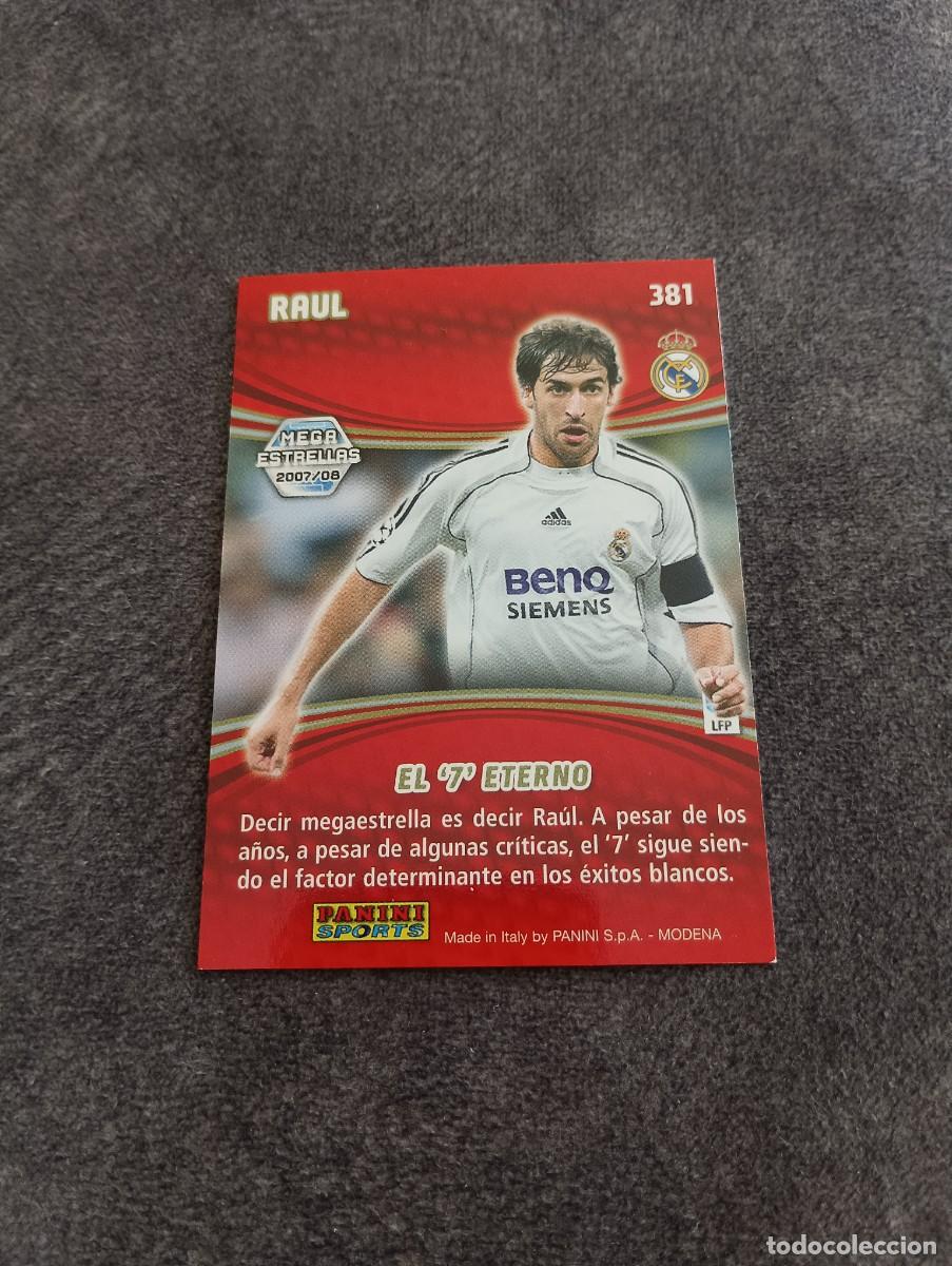 Coleccionismo cromos antiguos: RAUL MEGA ESTRELLAS 07-08 - Foto 2