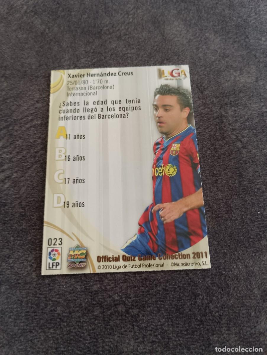 Coleccionismo cromos antiguos: XAVI SUPER STAR 2011 - Foto 2