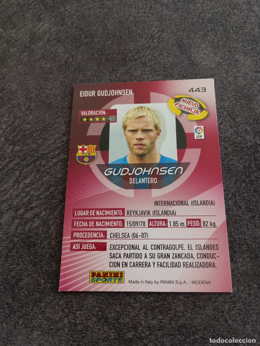 Coleccionismo cromos antiguos: GUDJOHNSEN MEGA CRACKS 06 07 - Foto 2