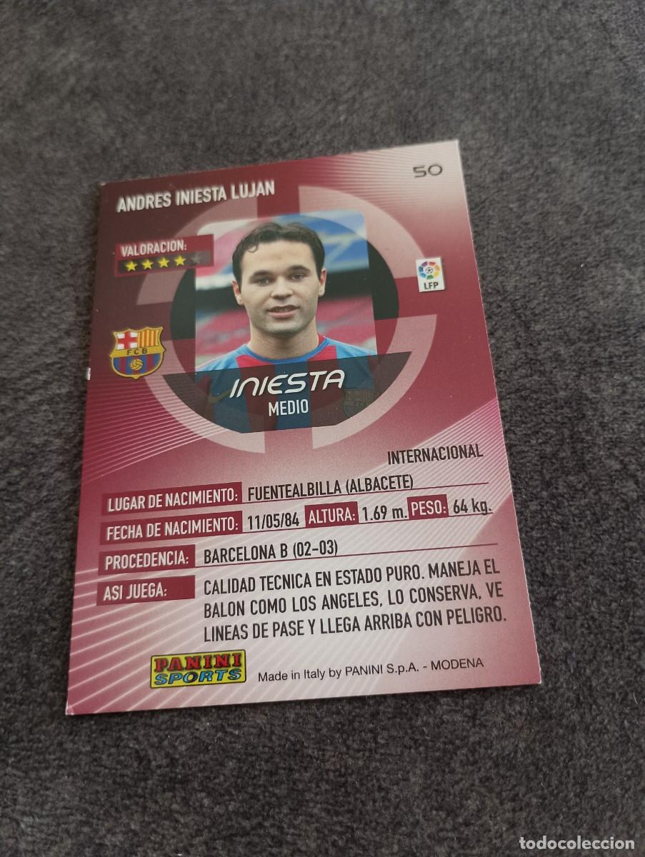 Coleccionismo cromos antiguos: INIESTA MEGA CRACKS 06 07 - Foto 2