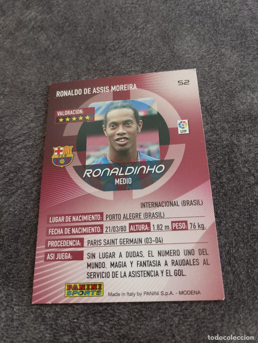 Coleccionismo cromos antiguos: RONALDINHO MEGA CRACKS 06 07 - Foto 2
