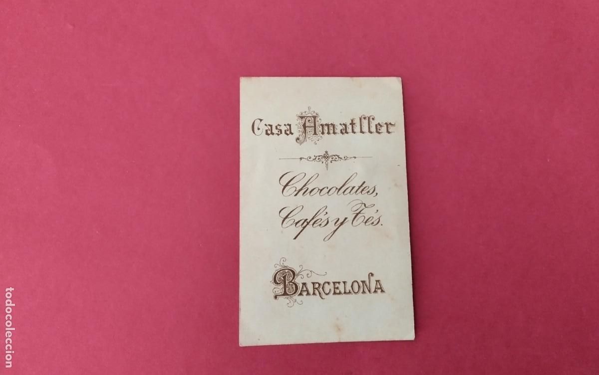 Coleccionismo cromos antiguos: CROMO CON PUBLICIDAD CASA AMATLLER , - Foto 1