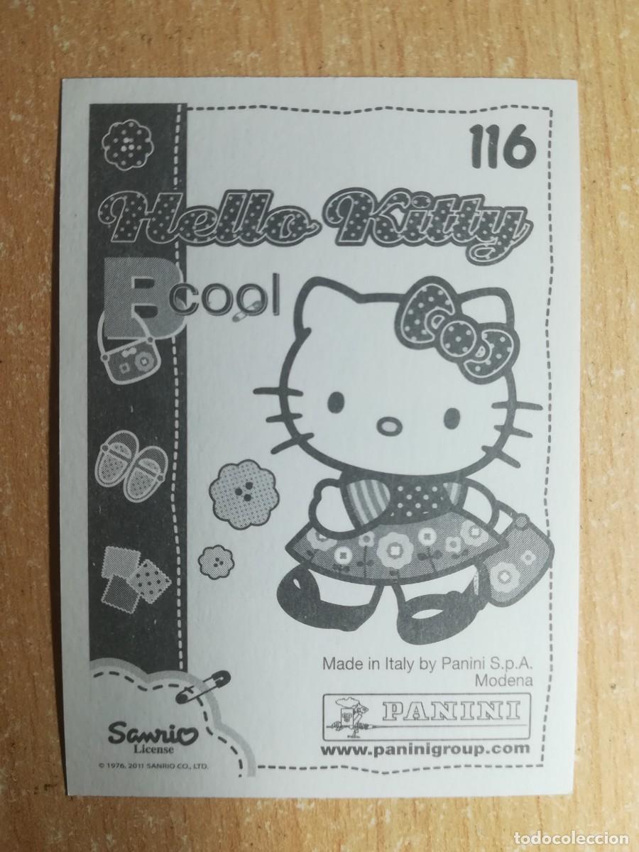 Coleccionismo cromos antiguos: Cromo Hello Kitty Bcool N&ordm; 116 sin pegar. Panini 2011. - Foto 2