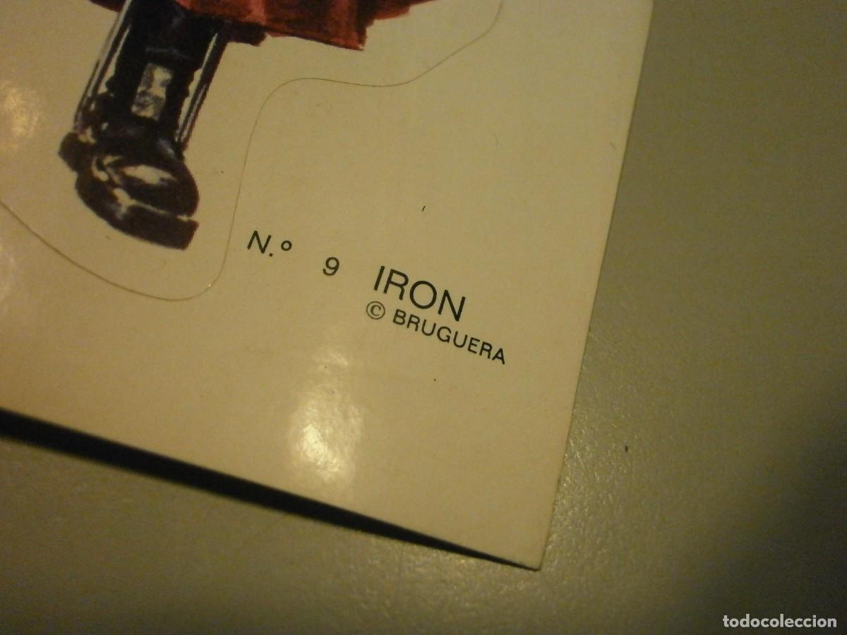 Coleccionismo cromos antiguos: cromo bruguera n&ordm;9 iron - Foto 3