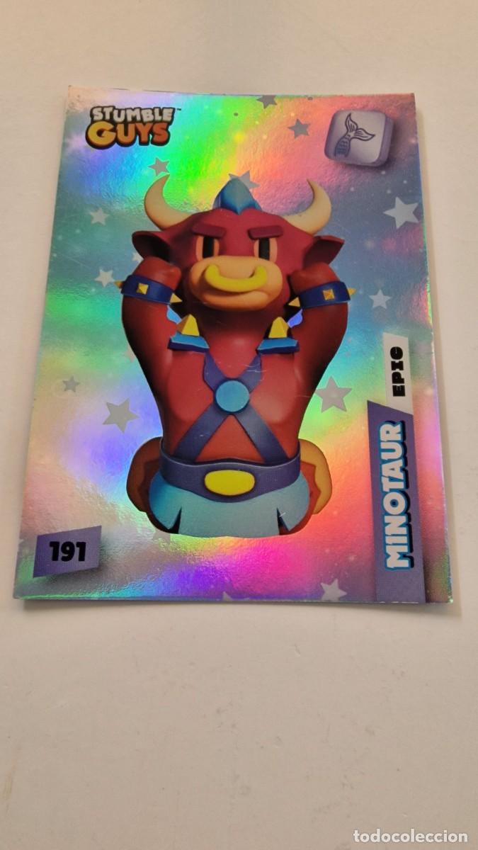 Coleccionismo Cromos antiguos: 191 MINOTAUR Stumble Guys trading 2024 - Panini Carta Cromo