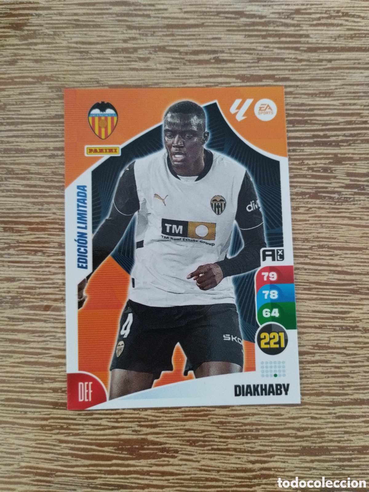 Collectable Antique Stickers: Diakhaby - Valencia - Edici&oacute;n Limitada - Adrenalyn XL - 24 - 25 - Panini - 2024 -2025