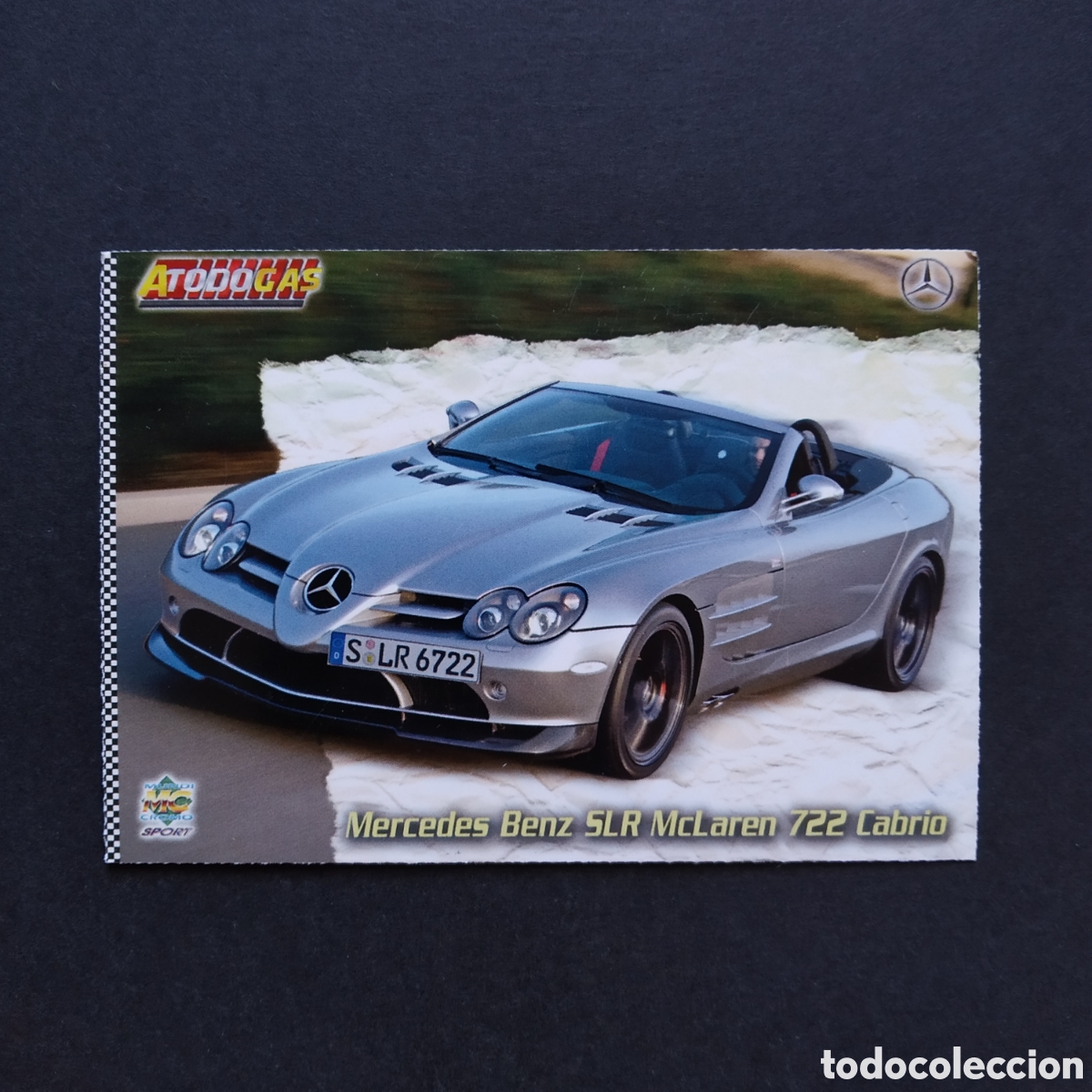 Coleccionismo cromos antiguos: CROMO - N&deg; 357 - MERCEDES BENZ SLR MCLAREN 722 CABRIO - A TODO GAS - MUNDICROMO - A&Ntilde;O 2012