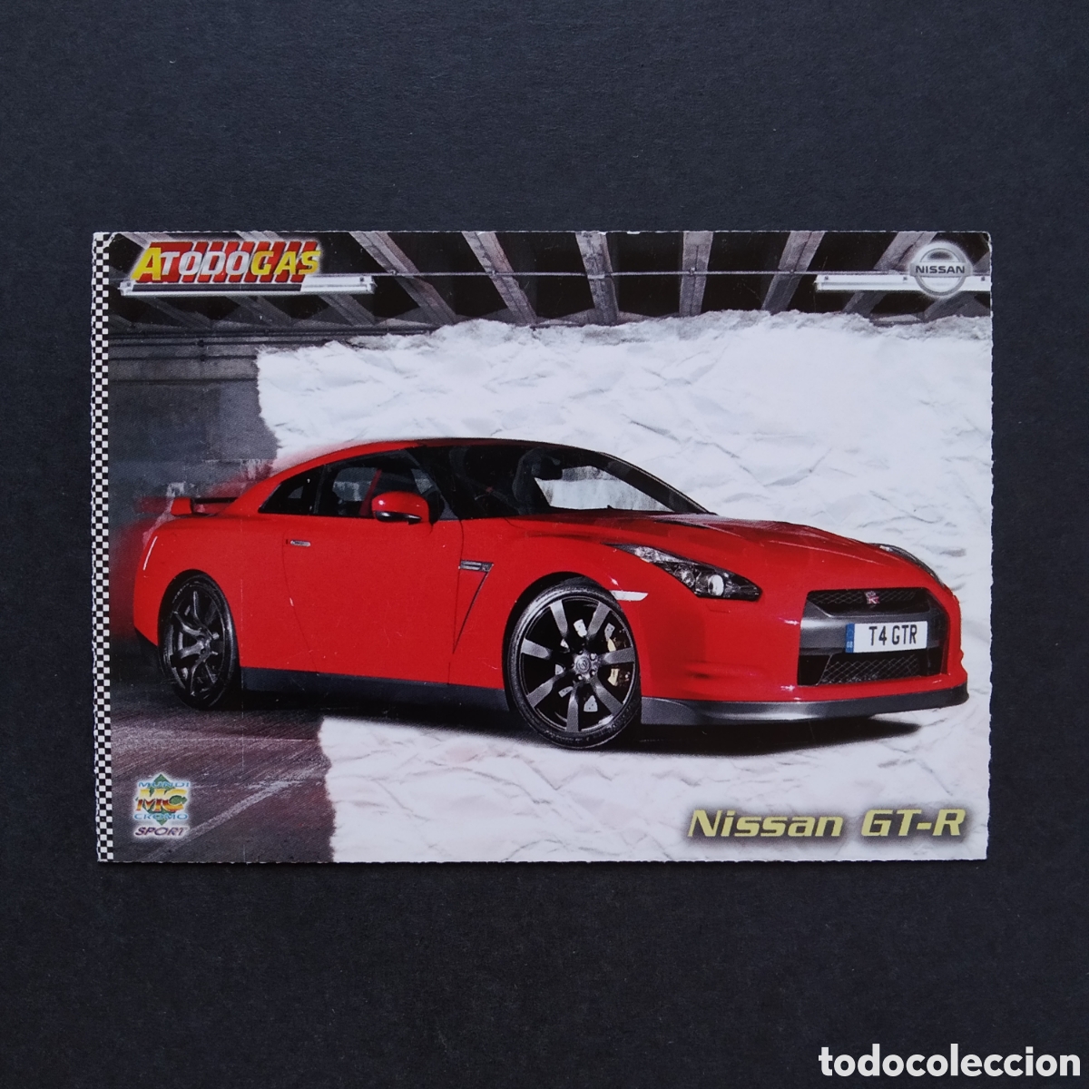 Coleccionismo Cromos antiguos: CROMO - N&deg; 342 - NISSAN GT-R - A TODO GAS - MUNDICROMO - A&Ntilde;O 2012