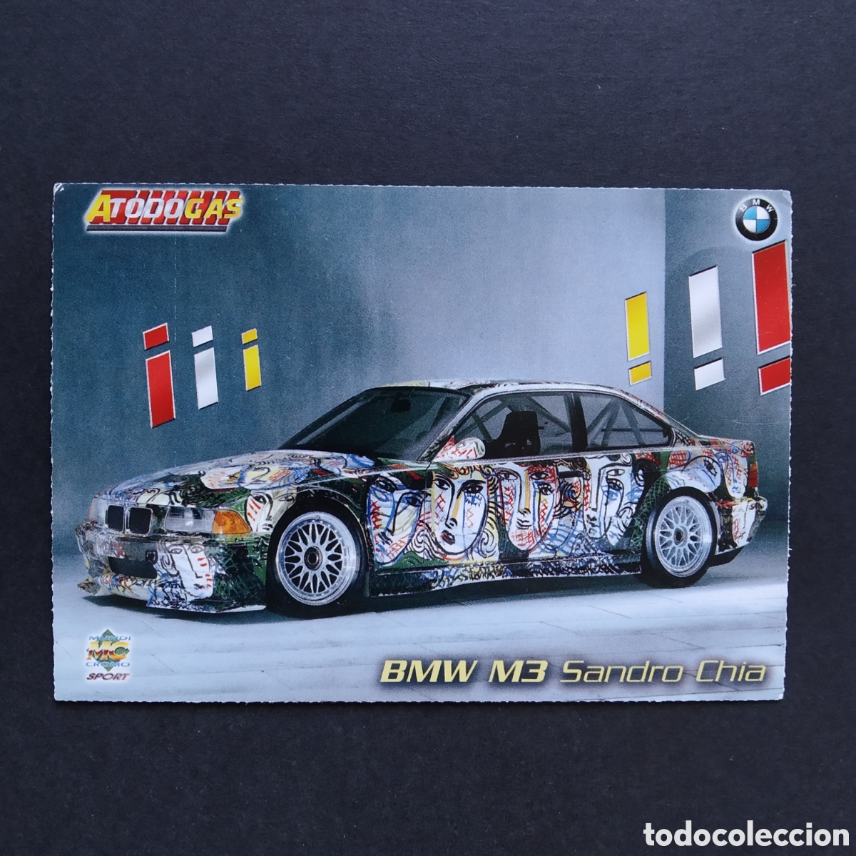 Coleccionismo Cromos antiguos: CROMO - N&deg; 332 - BMW M3 SANDRO CHIA - A TODO GAS - MUNDICROMO - A&Ntilde;O 2012