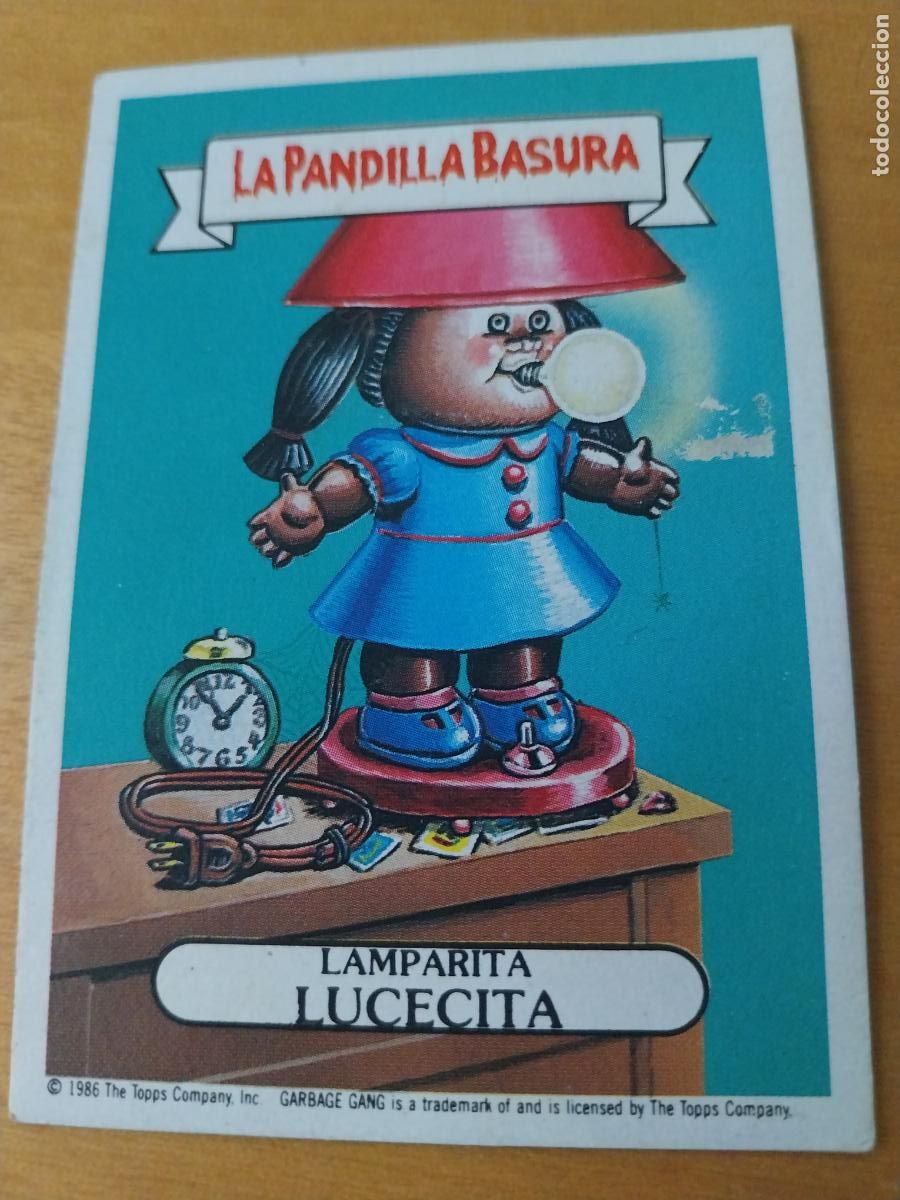 Coleccionismo cromos antiguos: PANDILLA BASURA LUCECITA LAMPARITA 54 ED MERCHANTE A&Ntilde;OS 80 CROMO CARTON RECUPERADO