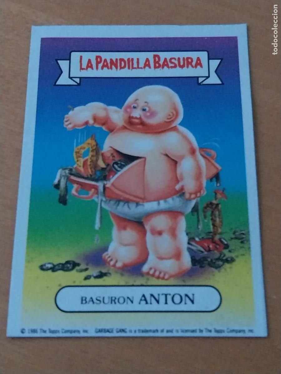 Coleccionismo cromos antiguos: PANDILLA BASURA ANTON BASURON 87 ED MERCHANTE A&Ntilde;OS 80 CROMO CARTON RECUPERADO