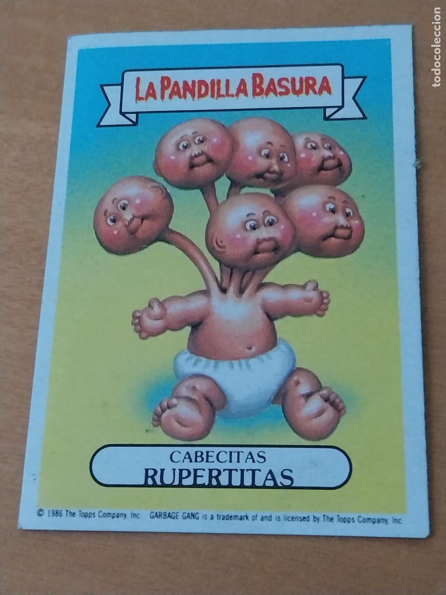 Coleccionismo cromos antiguos: PANDILLA BASURA RUPERTITAS CABECITAS 85 ED MERCHANTE A&Ntilde;OS 80 CROMO CARTON RECUPERADO