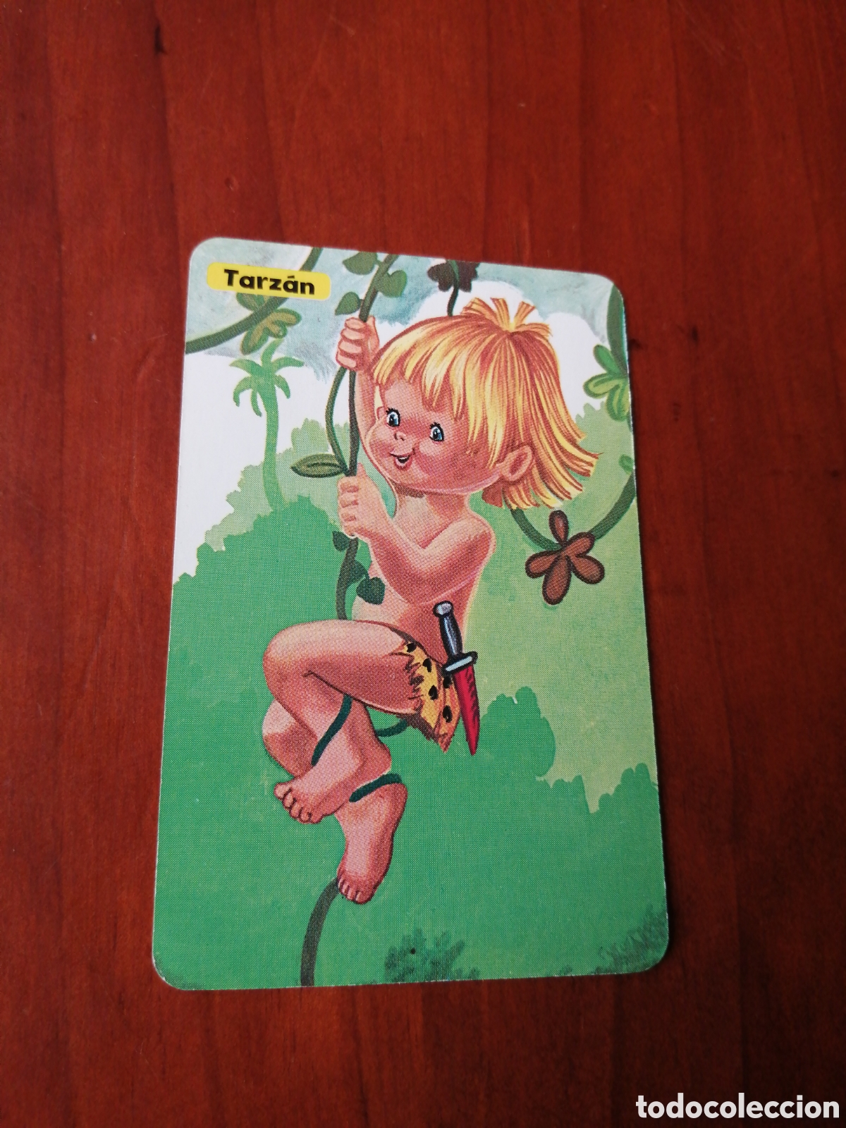 Coleccionismo cromos antiguos: Cromo CARTA BARAJA FAMILAS TARZAN VINTAGE