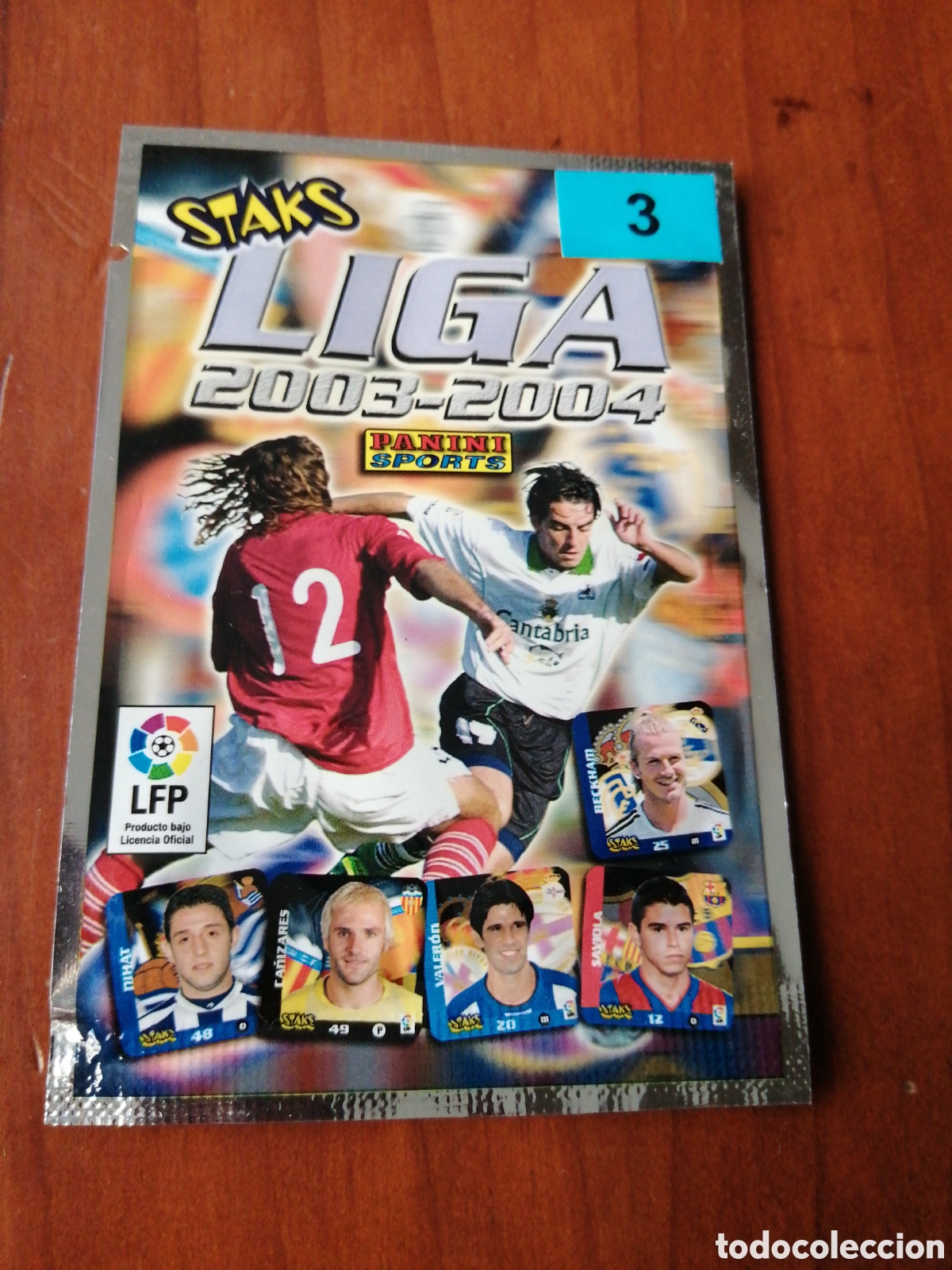 Coleccionismo Cromos antiguos: SOBRE STAKS LIGA 2003 - 2004 PANINI N &ordm; 3 SOBRE CERRADO NUNCA ABIERTO