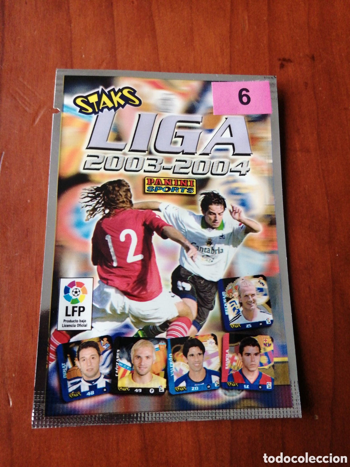 Coleccionismo Cromos antiguos: SOBRE STAKS LIGA 2003 - 2004 PANINI N &ordm; 6 SOBRE CERRADO NUNCA ABIERTO