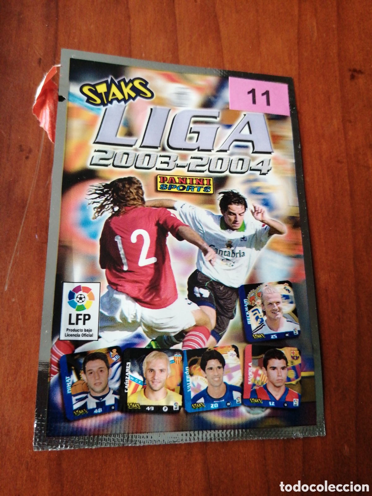 Coleccionismo Cromos antiguos: SOBRE STAKS LIGA 2003 - 2004 PANINI N &ordm; 11 SOBRE CERRADO NUNCA ABIERTO