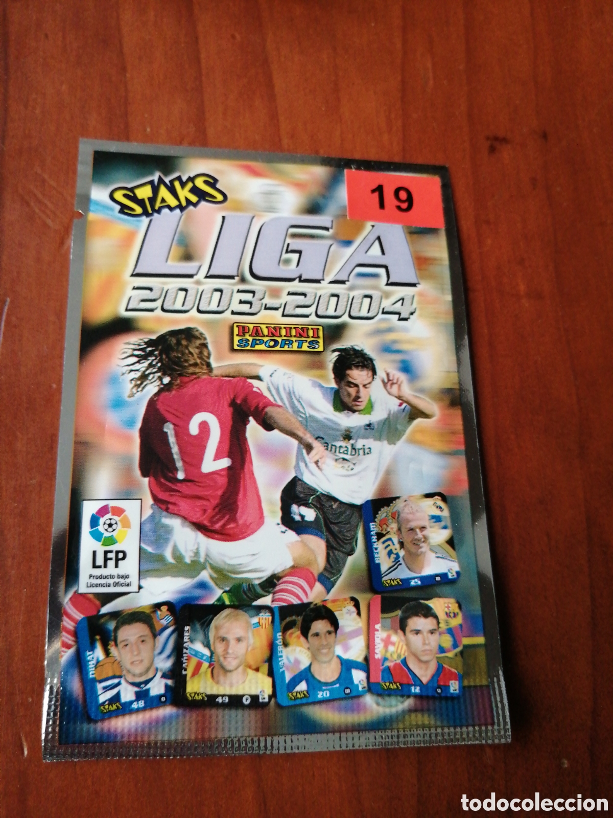 Coleccionismo Cromos antiguos: SOBRE STAKS LIGA 2003 - 2004 PANINI N &ordm; 19 SOBRE CERRADO NUNCA ABIERTO