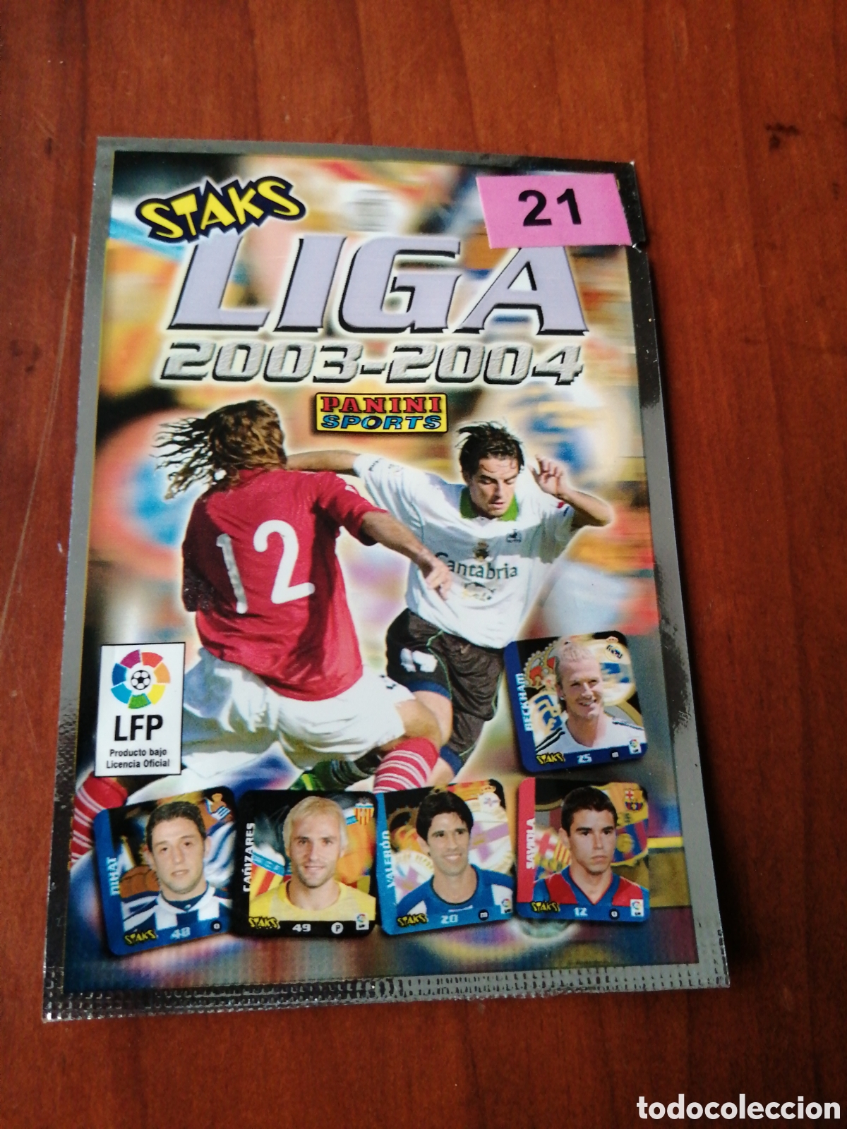 Coleccionismo Cromos antiguos: SOBRE STAKS LIGA 2003 - 2004 PANINI N &ordm; 21 SOBRE CERRADO NUNCA ABIERTO
