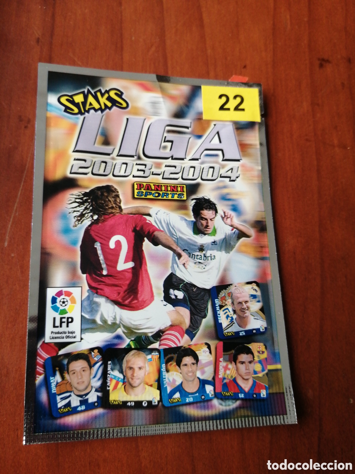 Coleccionismo Cromos antiguos: SOBRE STAKS LIGA 2003 - 2004 PANINI N &ordm; 22 SOBRE CERRADO NUNCA ABIERTO