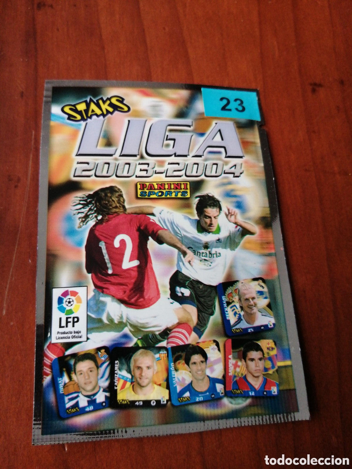 Coleccionismo Cromos antiguos: SOBRE STAKS LIGA 2003 - 2004 PANINI N &ordm; 23 SOBRE CERRADO NUNCA ABIERTO