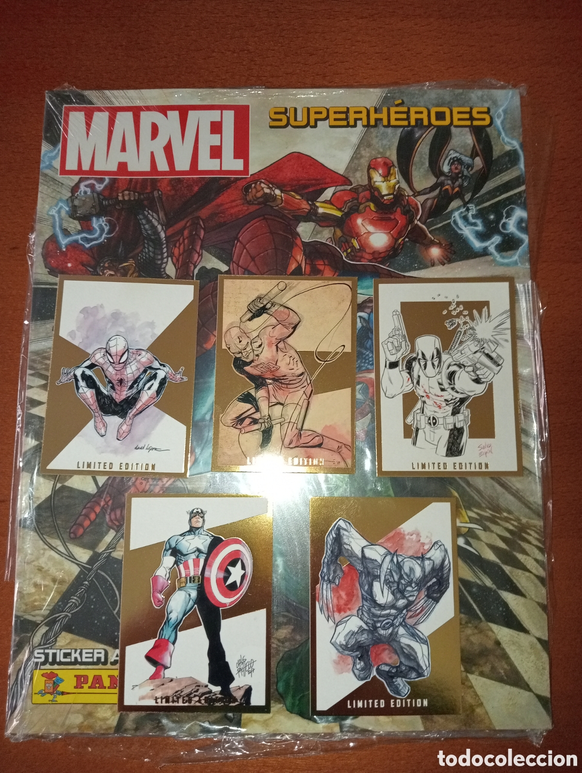 Coleccionismo cromos antiguos: Colecci&oacute;n completa Marvel super h&eacute;roes 2017 panini - Foto 1