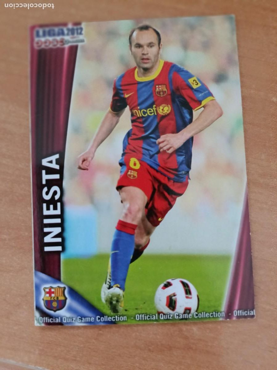 Collezionismo Figurine antiche: iniesta, liga 2012 barcelona