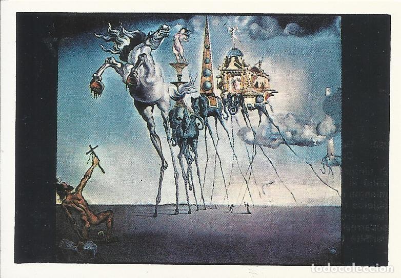 Coleccionismo cromos antiguos: Cromo Salvador Dal&iacute;. Las tentaciones de San Antonio. Difusora de Cultura. 250. 27. Valencia. 1971.