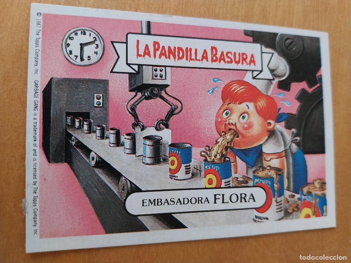 Coleccionismo cromos antiguos: PANDILLA BASURA 132 FLORA EMBASADORA ED MERCHANTE A&Ntilde;OS 80 CROMO CARTON RECUPERADO